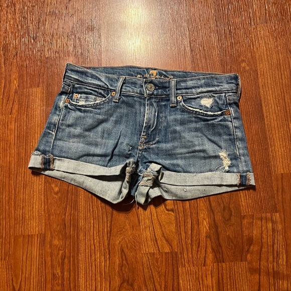 7 For All Mankind Pants - 7 for all mankind denim jean shorts